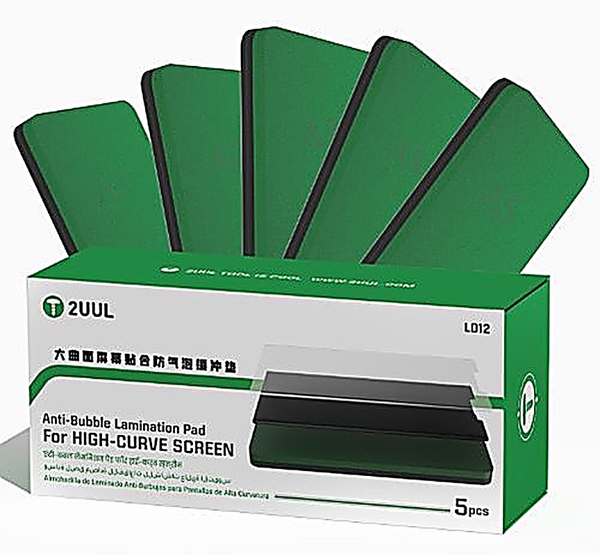 2UUL LD12 Anti-Bubble Lamination Pad for Hight-Curve Screen（5Pcs/Set） 2UUL LD12 大曲面屏幕贴合防气泡缓冲垫 (5片)